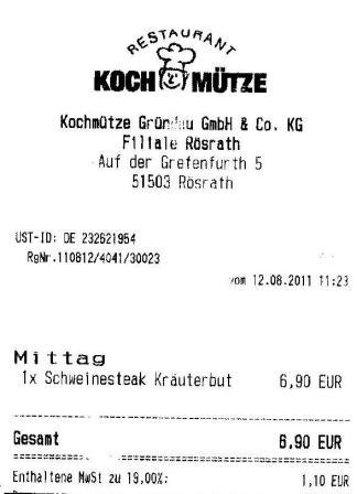 rmtu Hffner Kochmtze Restaurant